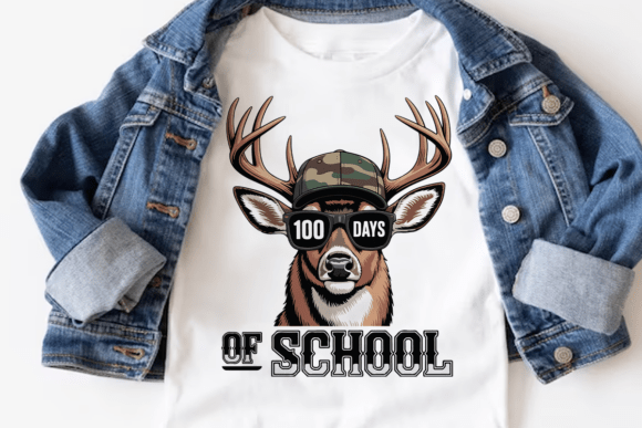 100 Days of School Deer 07454