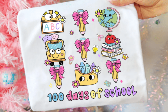 100 Days of School Doodles Collage 07451