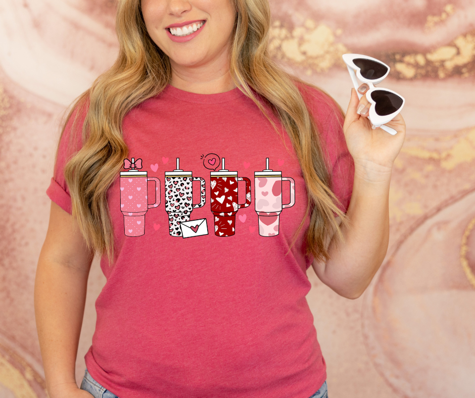 Valentine Tumbler Cups DTF Transfer 05524