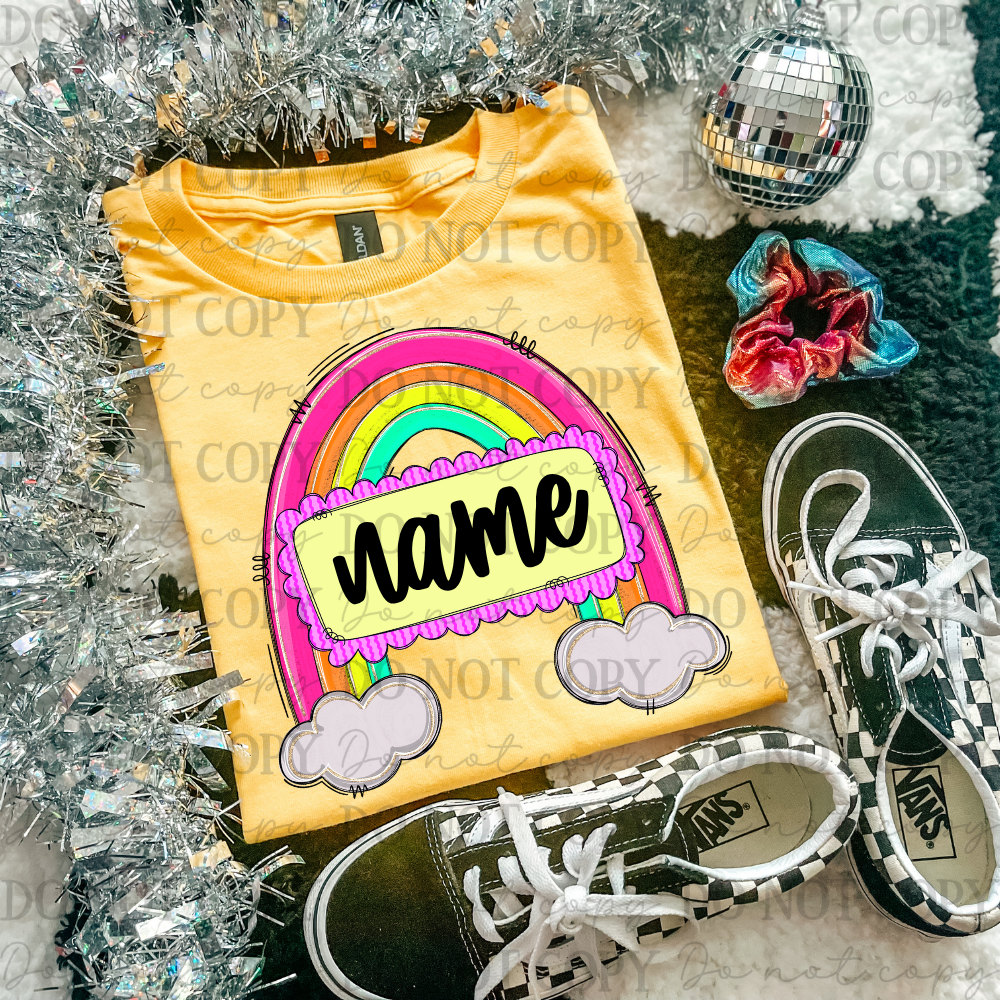 Rainbow Name Plate 07815