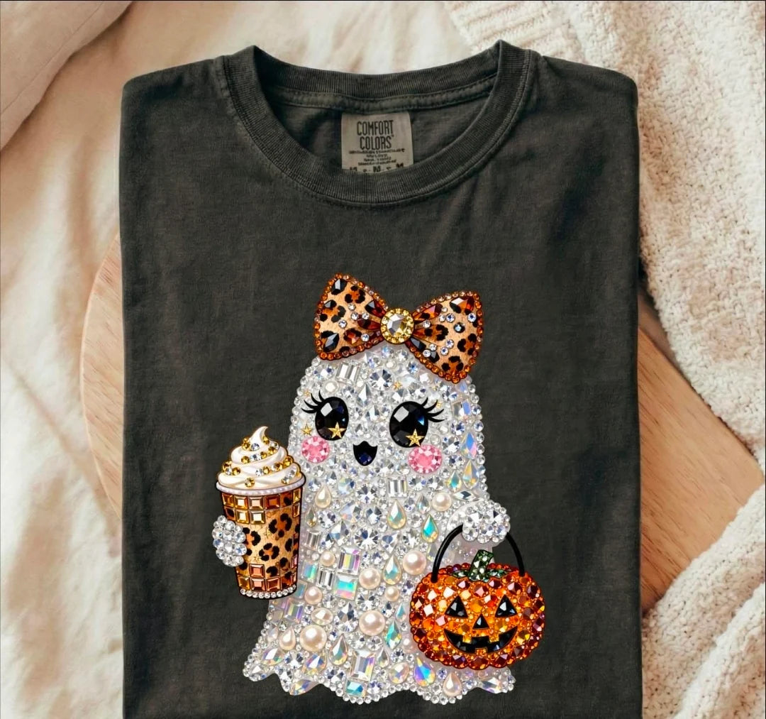 Preppy Rhinestone Gem Ghost 09319