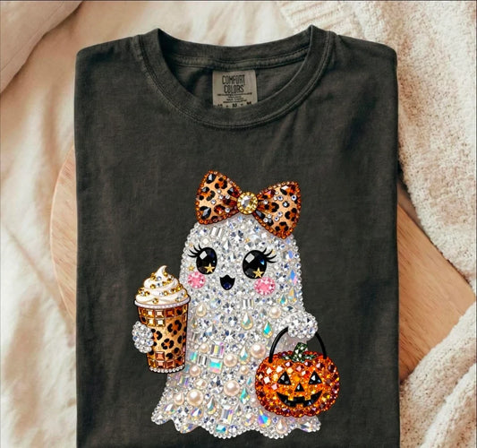 Preppy Rhinestone Gem Ghost 09319