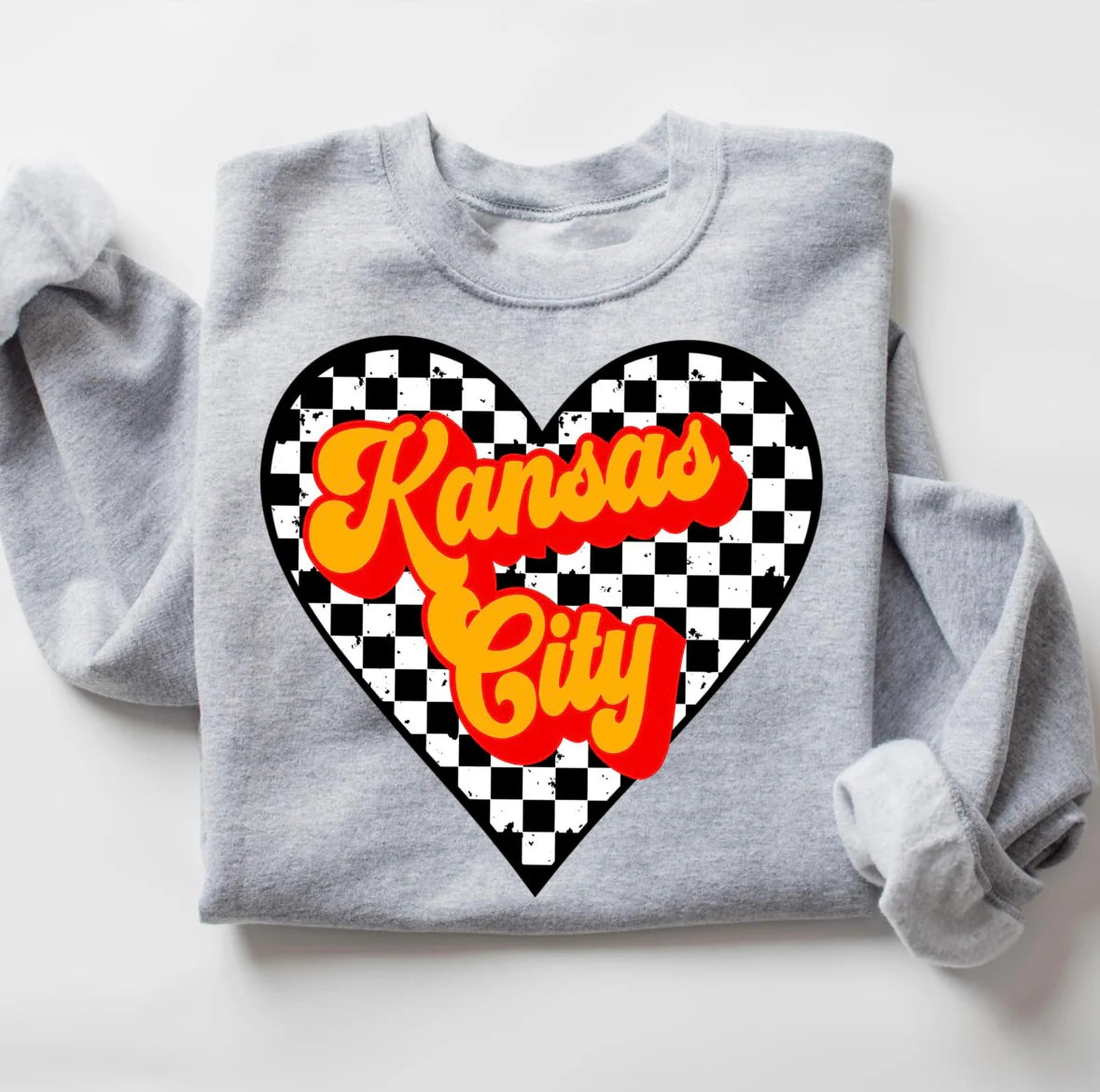 Checkered Kansas City Heart 00047