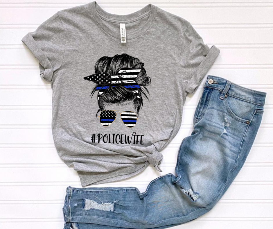 #Policewife DTF Transfer 05745