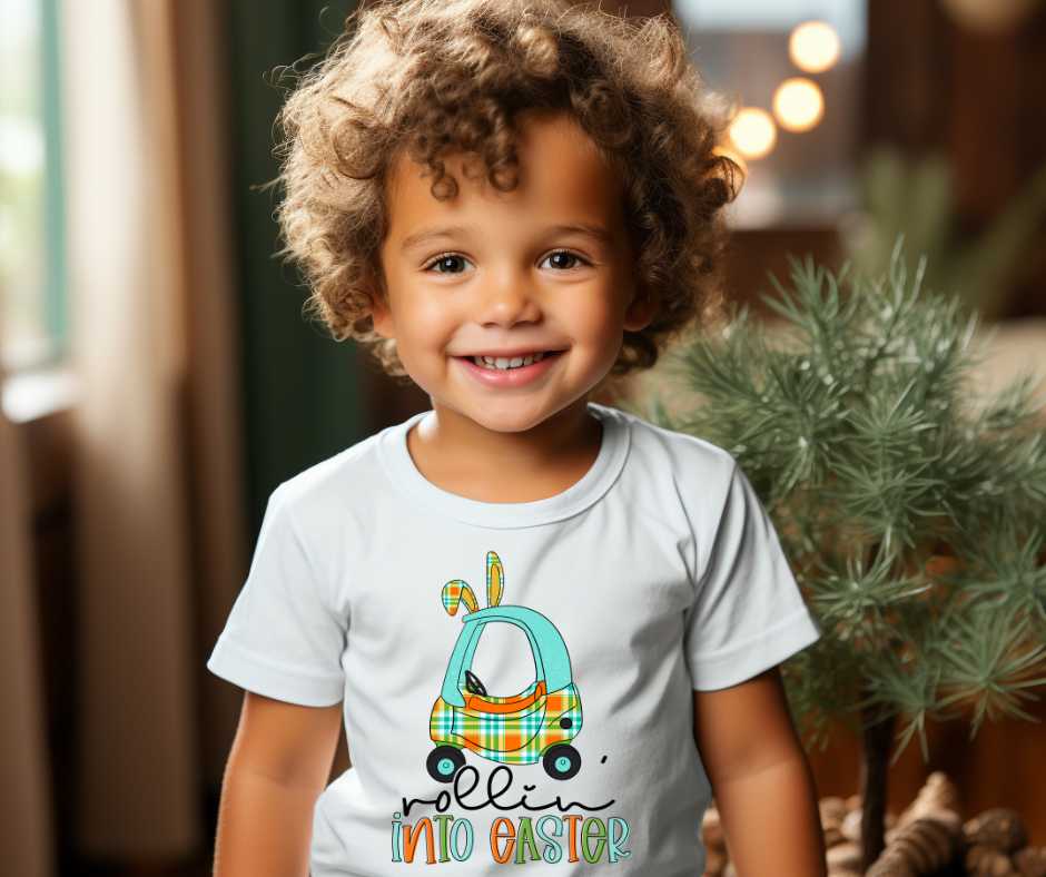 Rollin into Easter Blue DTF Transfer 05538