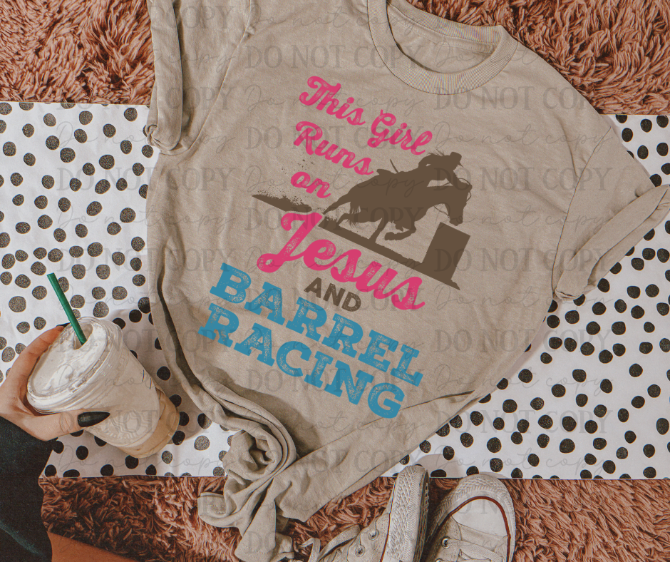 This Girl Runs on Jesus and Barrel Racing 01682