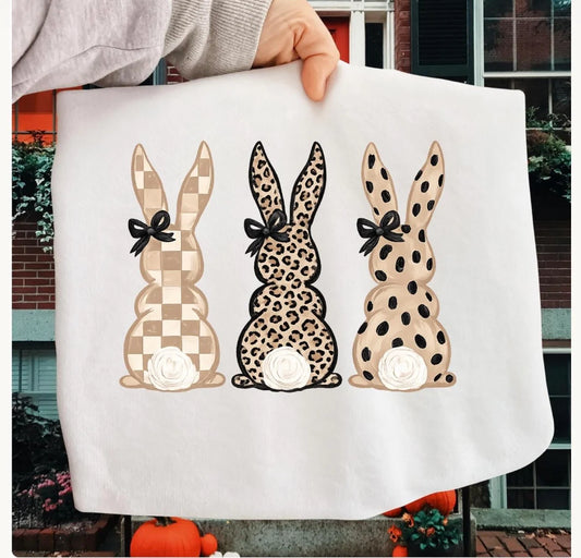 Neutral Pattern Bunnies 07296