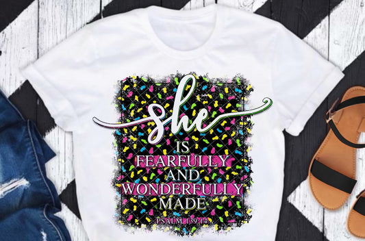 She is Fearfully And Wonderfully Made DTF Transfer 05695