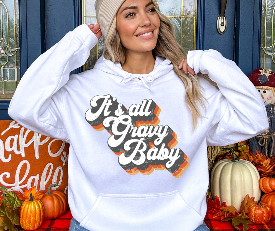 It's All Gravy Baby Retro DTF Transfer 05893