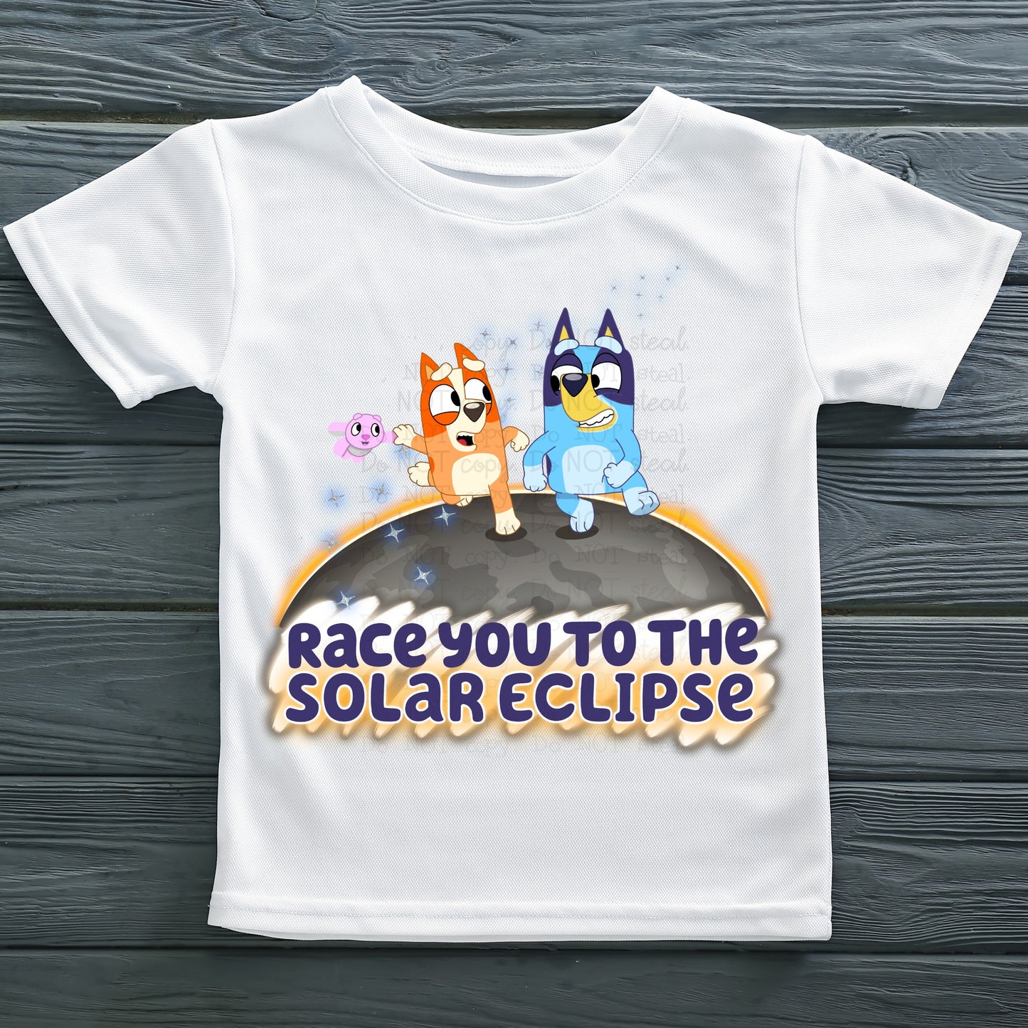 Race You to the Solar Eclipse DTF Transfer 05328