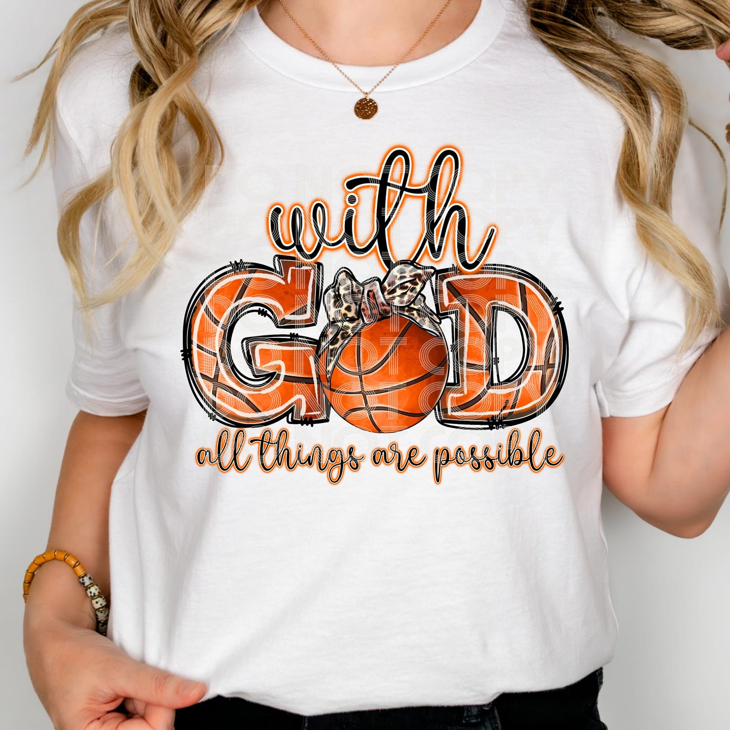 With God Basketball Bow 05207