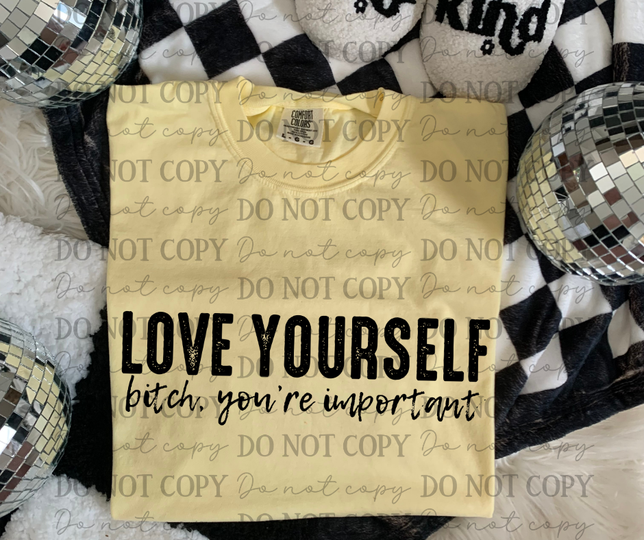Love Yourself Bitch You're Important 06934