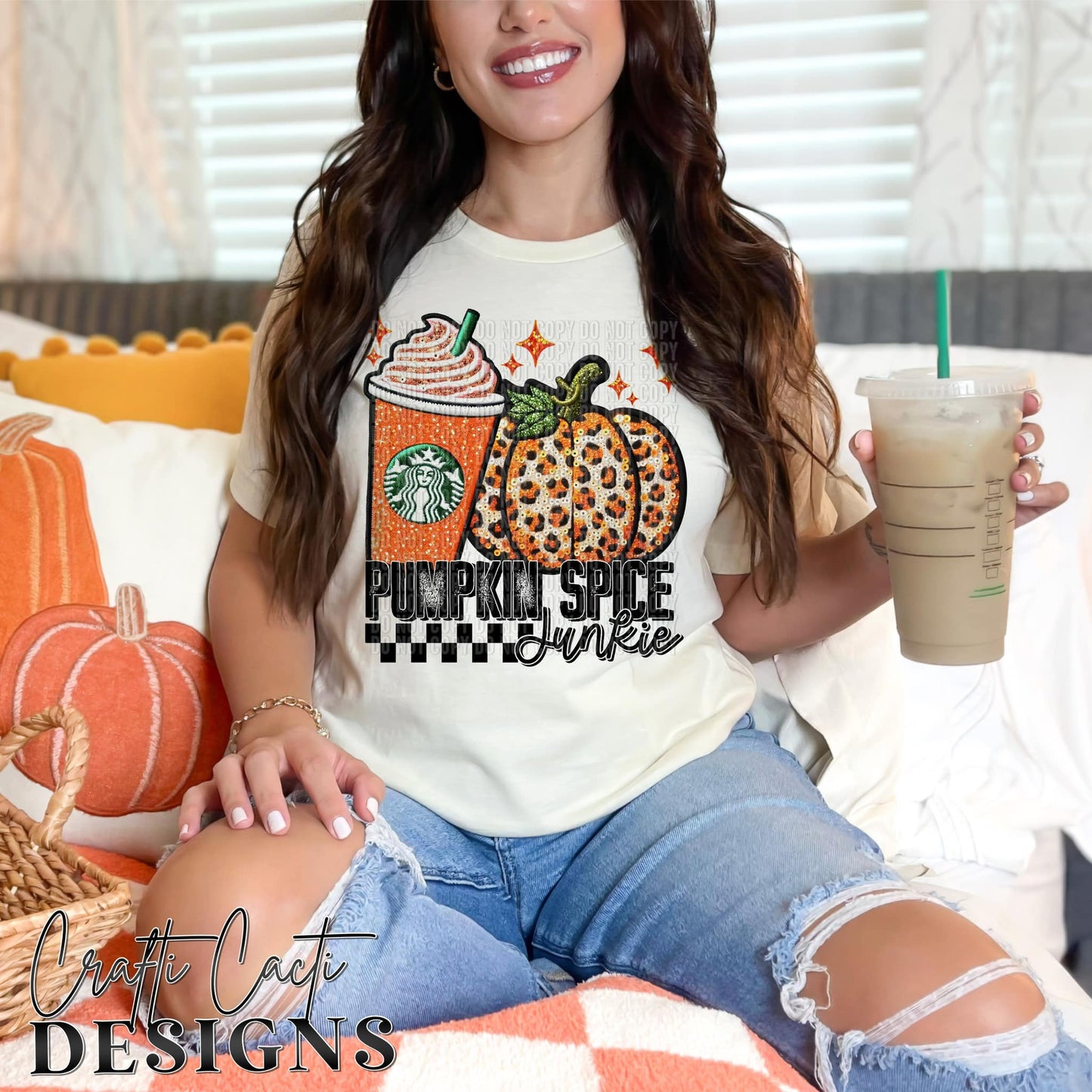 Faux Pumpkin Spice Junkie 04832