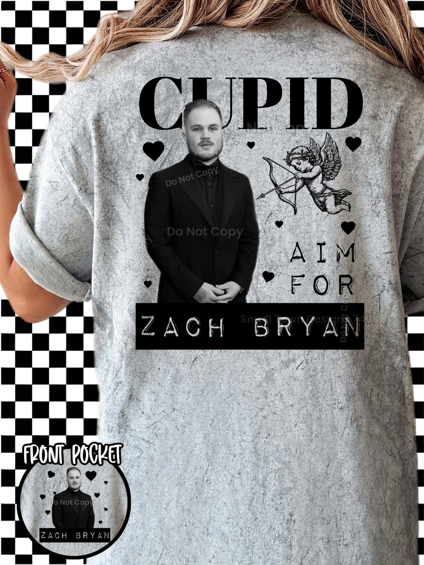 Cupid Aim For Zach Bryan BACK DTF Transfer 03765