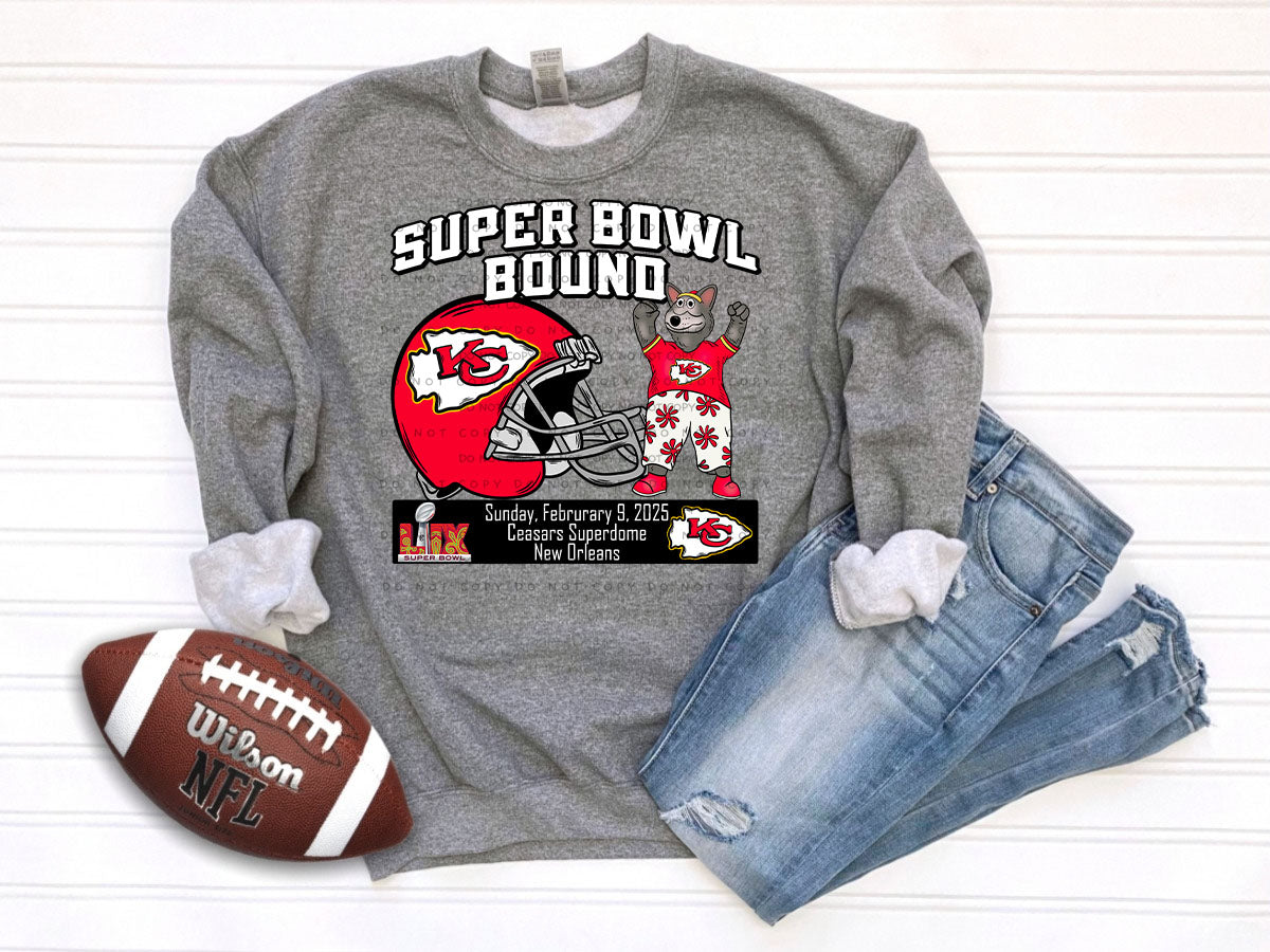 Chiefs Super Bowl Bound Helmet Wolf 03405