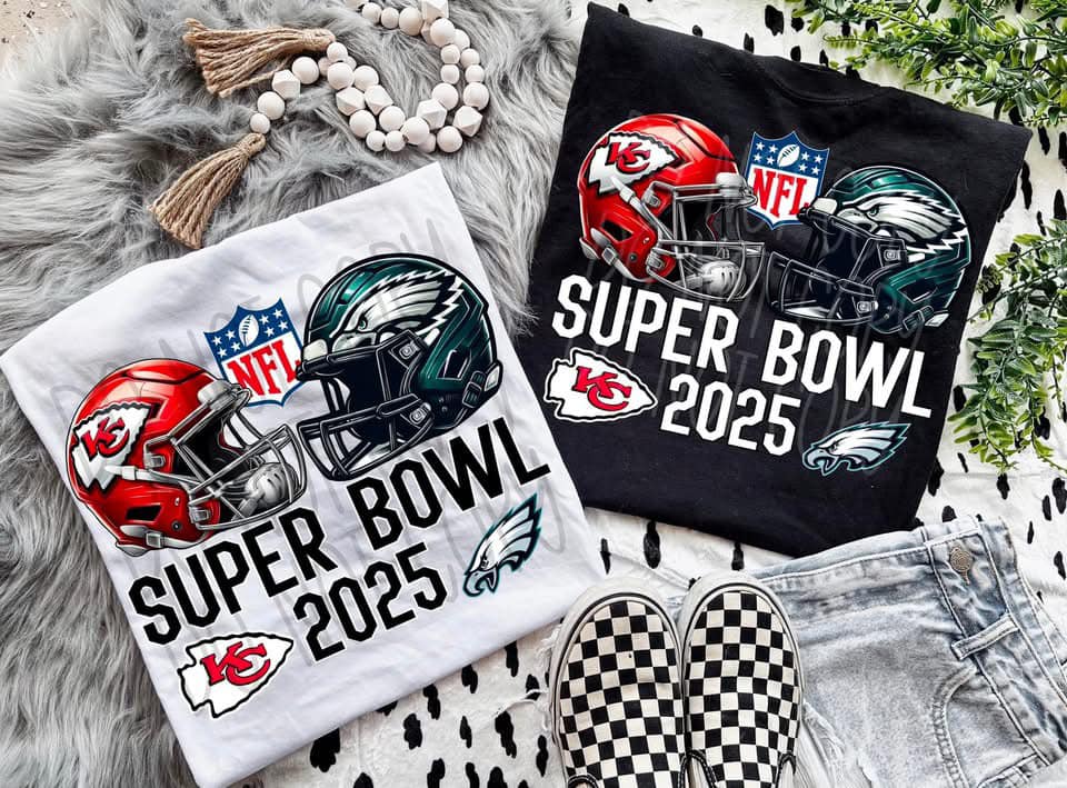 Chiefs Eagles 2025 Super Bowl LIX White 03469 – Restless Heart Inspirations