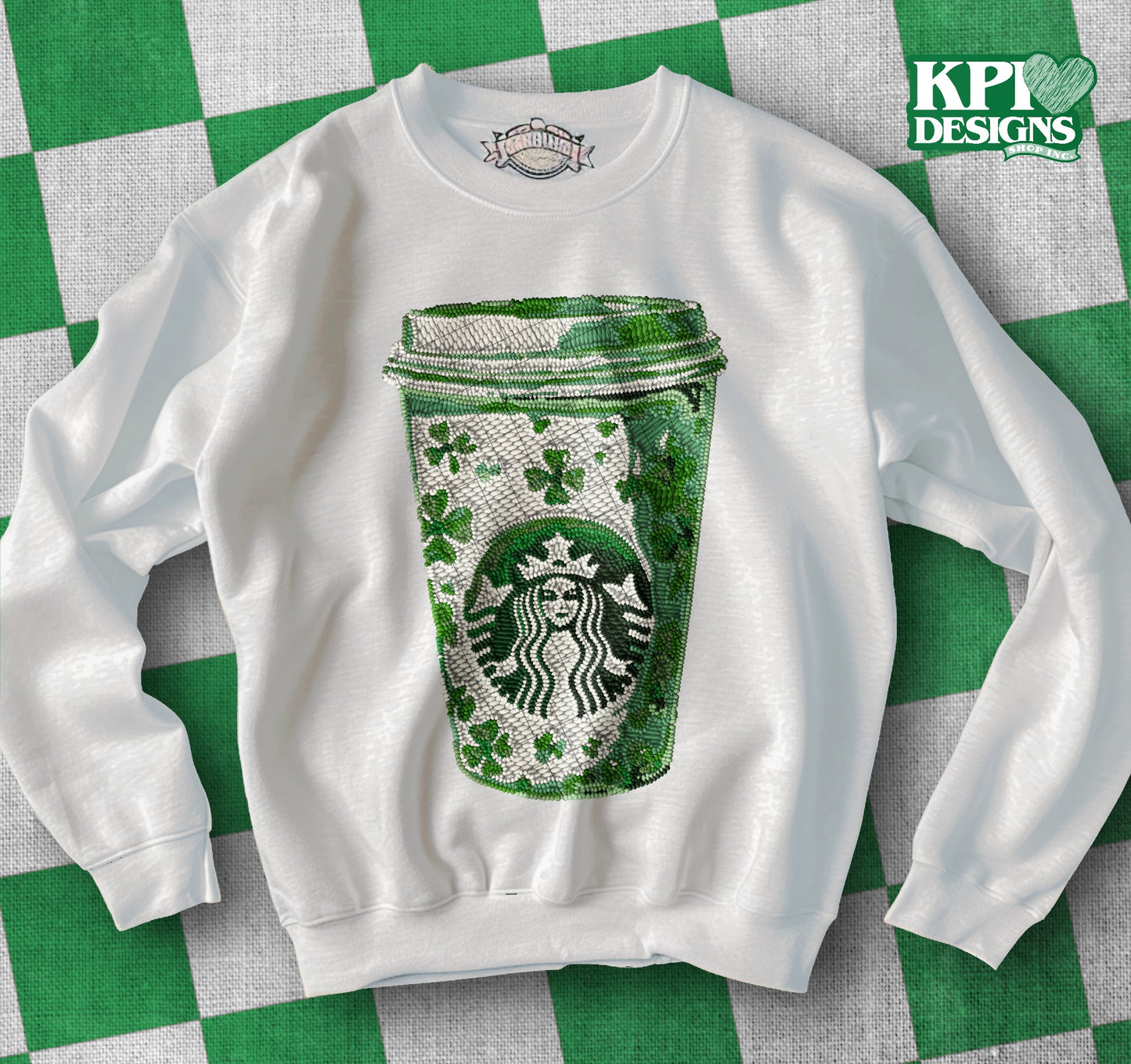 Faux Embroidery Starbucks 02856
