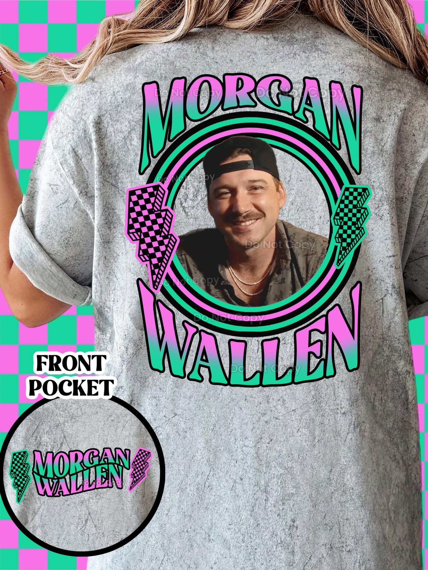 Morgan Wallen Green Purple BACK ONLY 02604