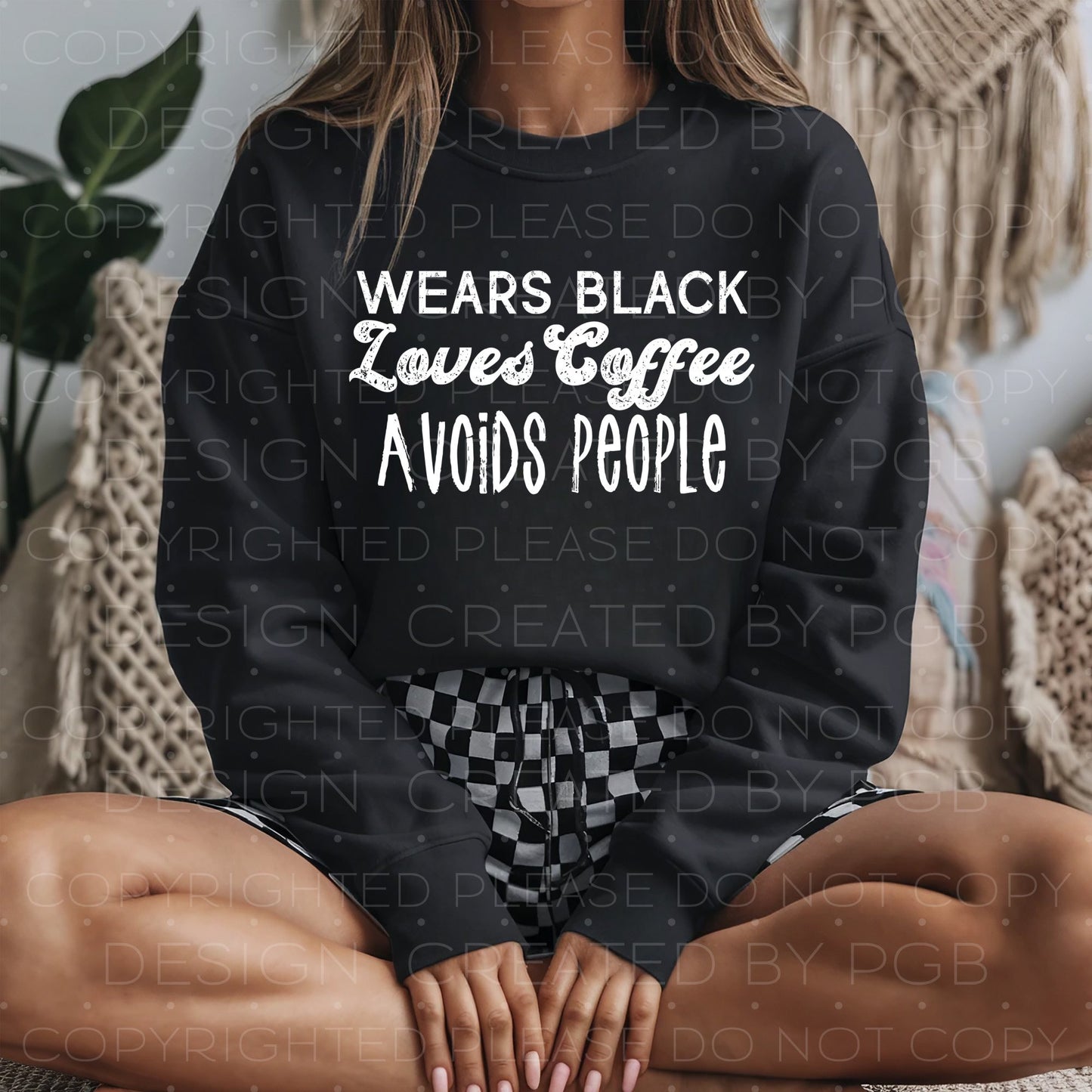 Wears Black Loves Coffee 02452