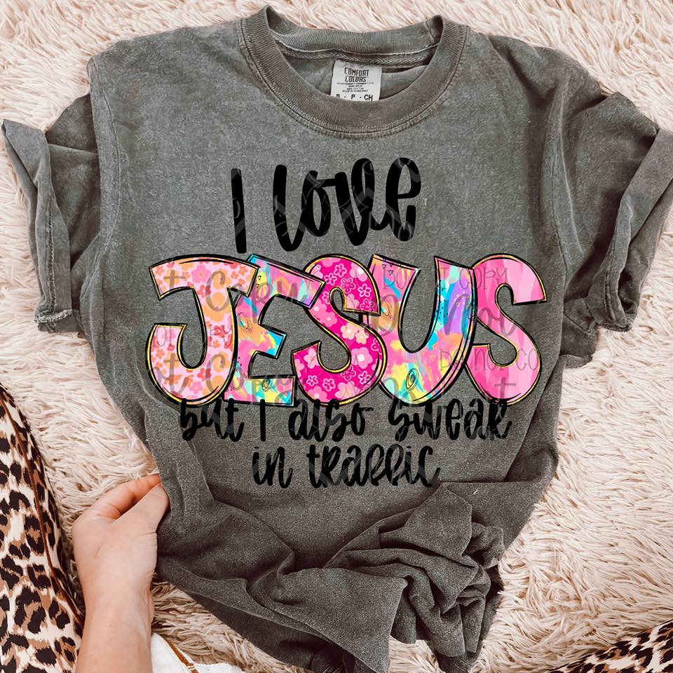 I Love Jesus Swear in Traffic 01886