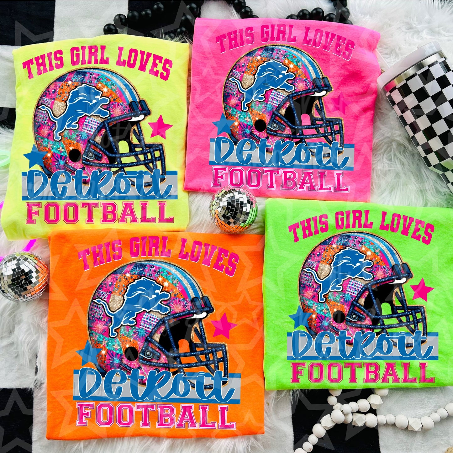 Preppy This Girl Loves Pro Football Teams (Choose Yours) 01451