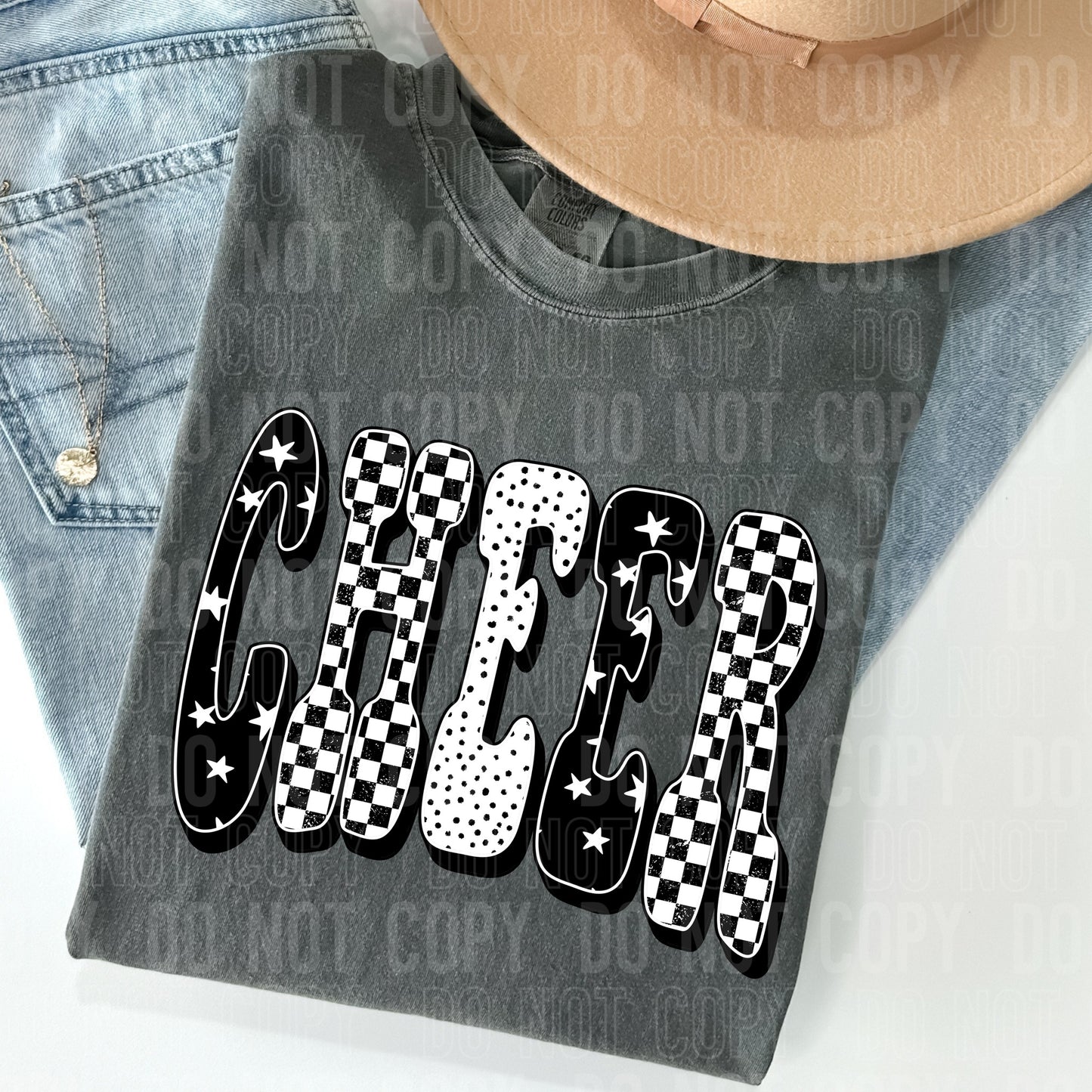 Black Checkered Cheer 00064