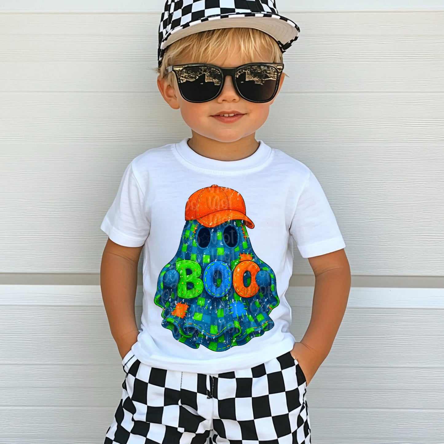 Neon Boo Ghost Cap Boy 01096