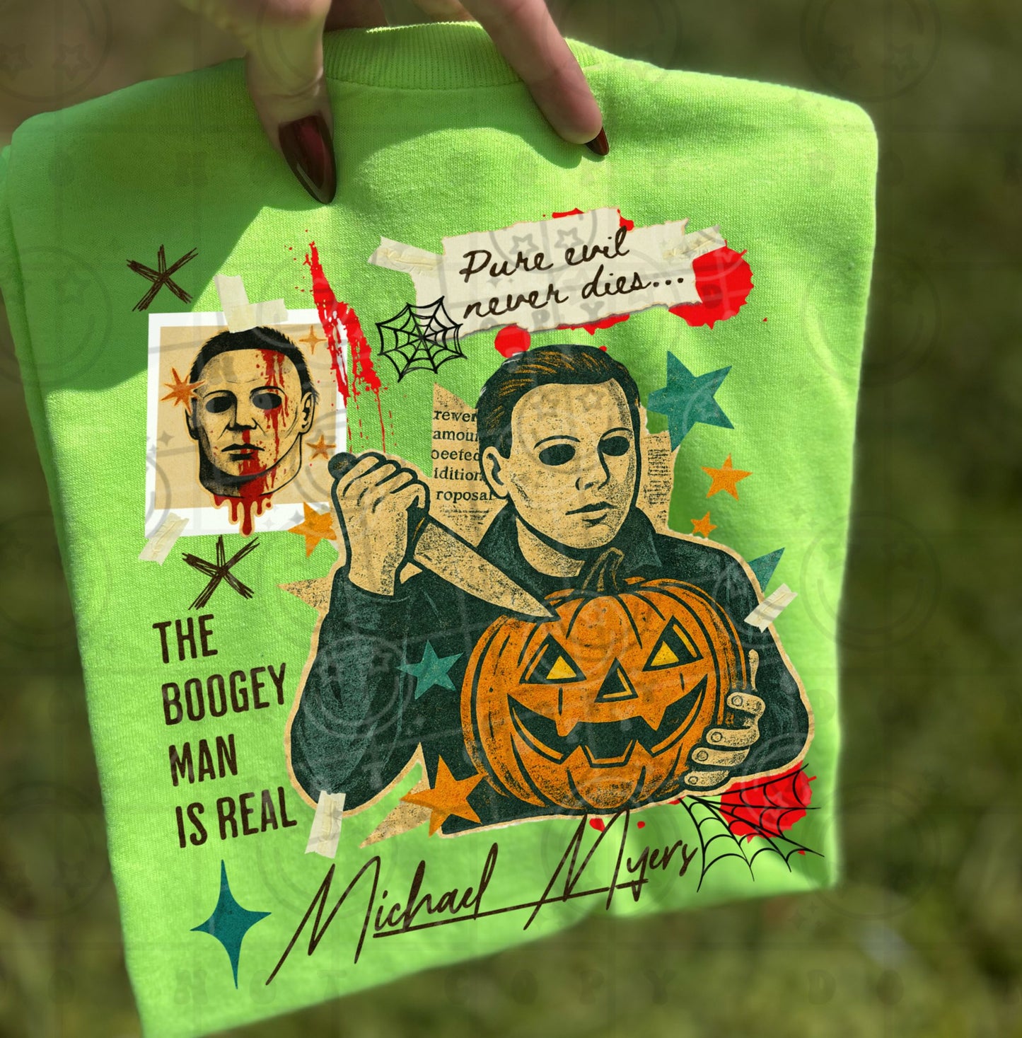 Vintage Horror Collage Michael Myers 00721