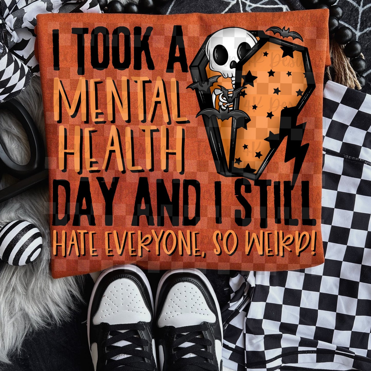 I Took a Mental Health Day Black 00758
