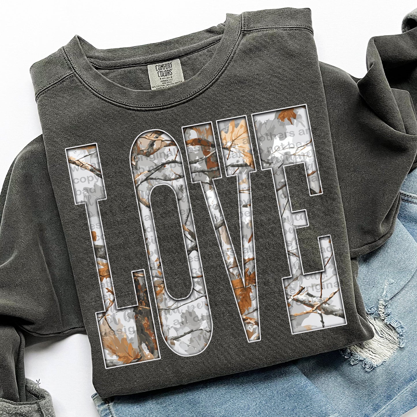 Gray Camo Love 00668
