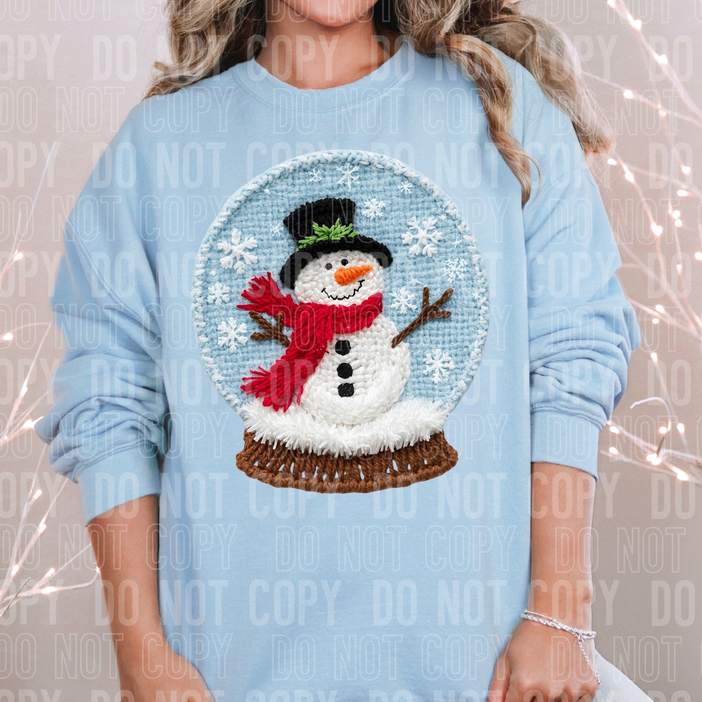 Faux Yarn Fur Snowglobe 00336