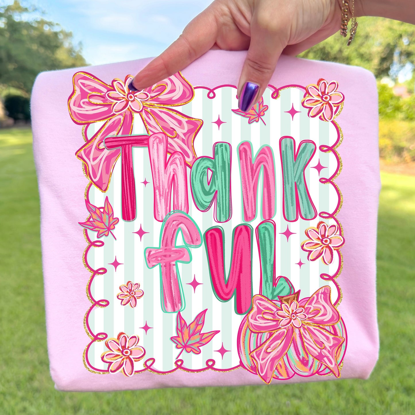 Preppy Thankful Doodle Frame 00218