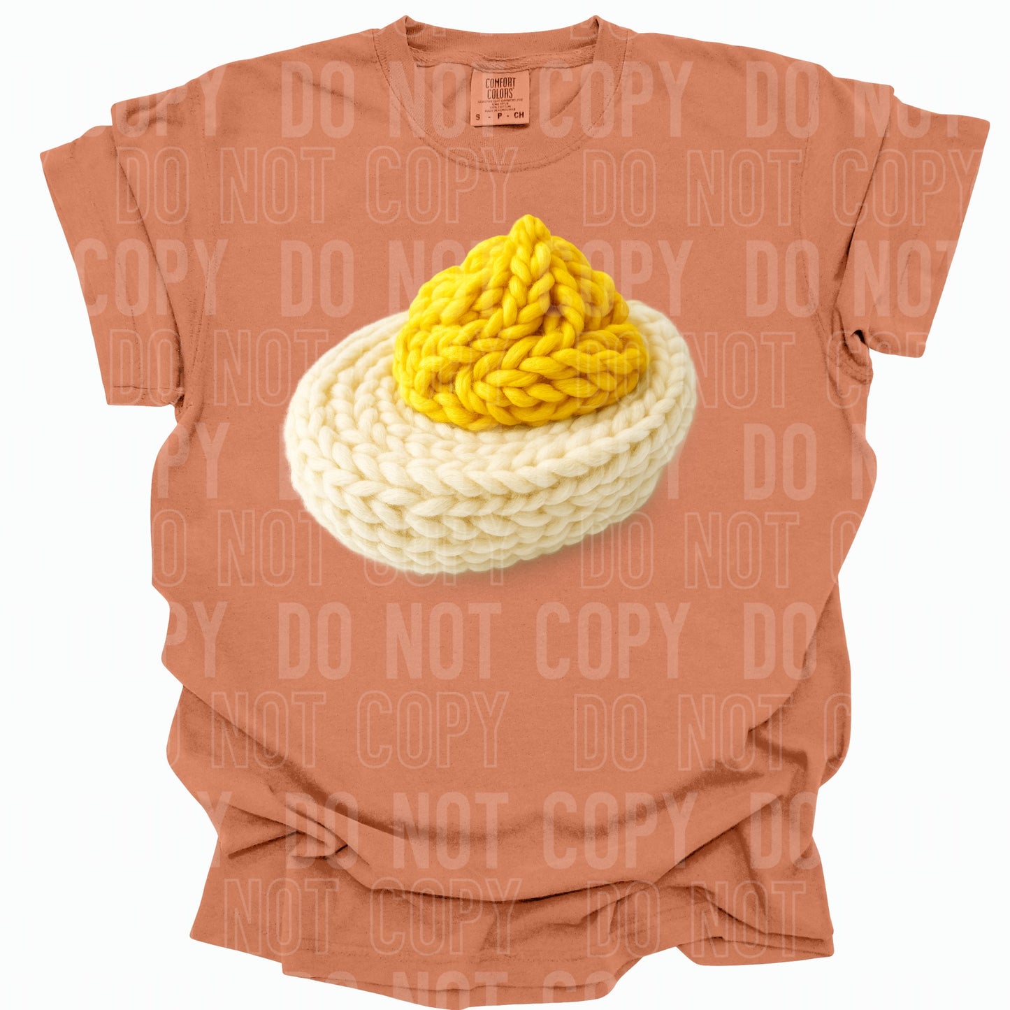 Faux Yarn Deviled Egg 00252