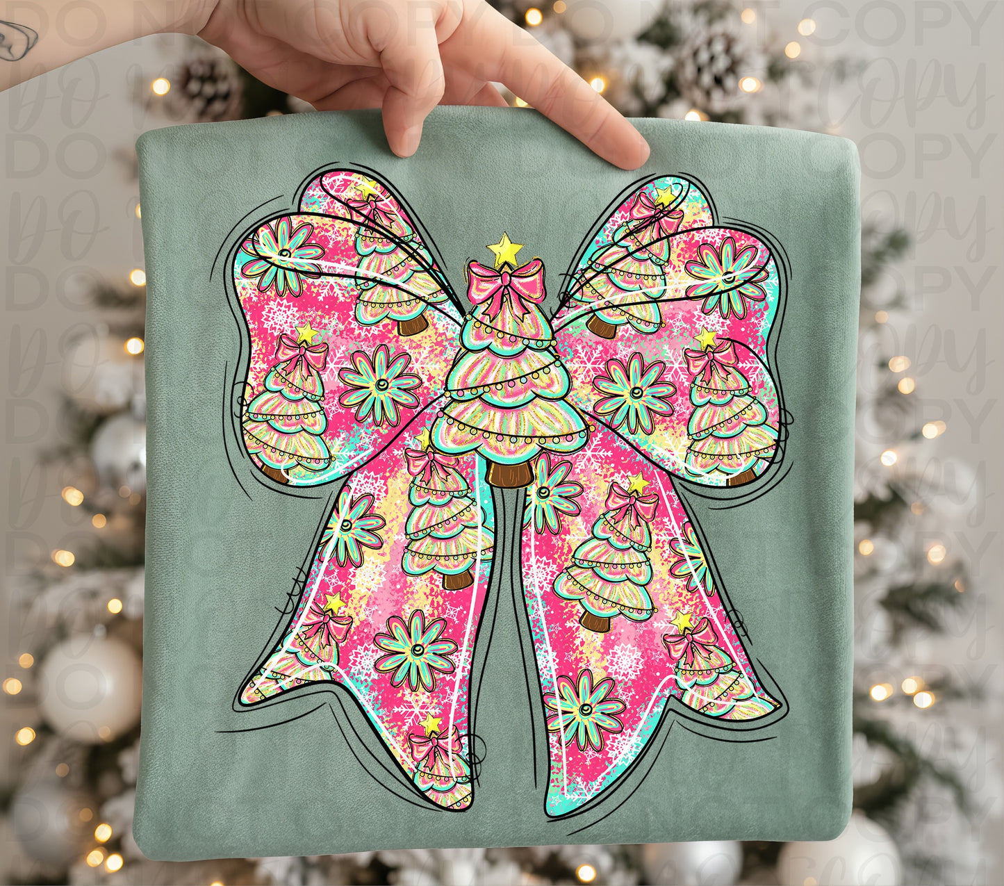 Preppy Christmas Coquette Bow 00220