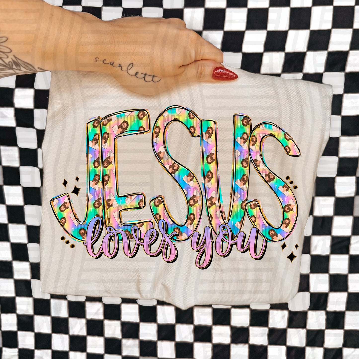 Pastel Jesus Loves You 06837