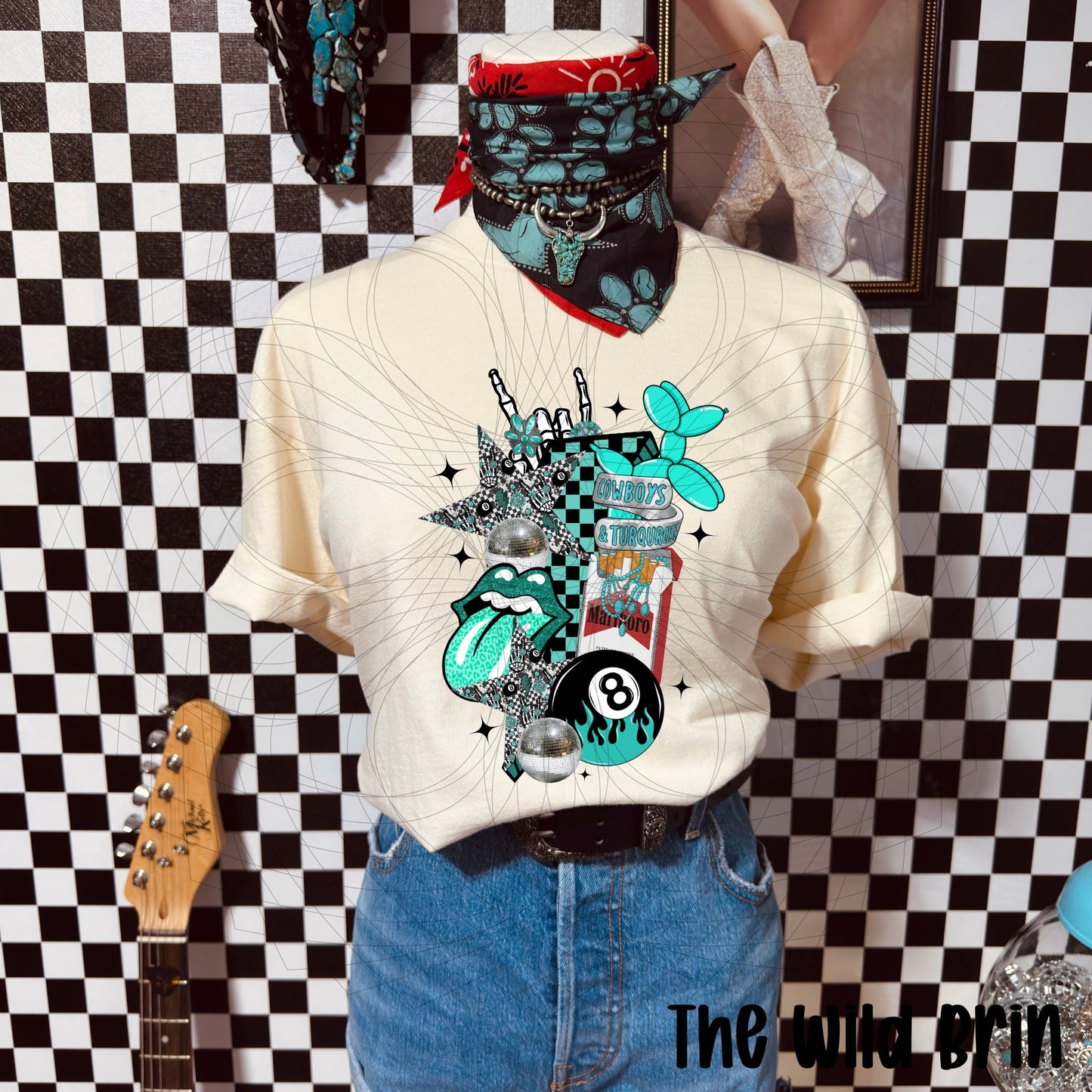 Cowboys and Turquoise Collage 07240