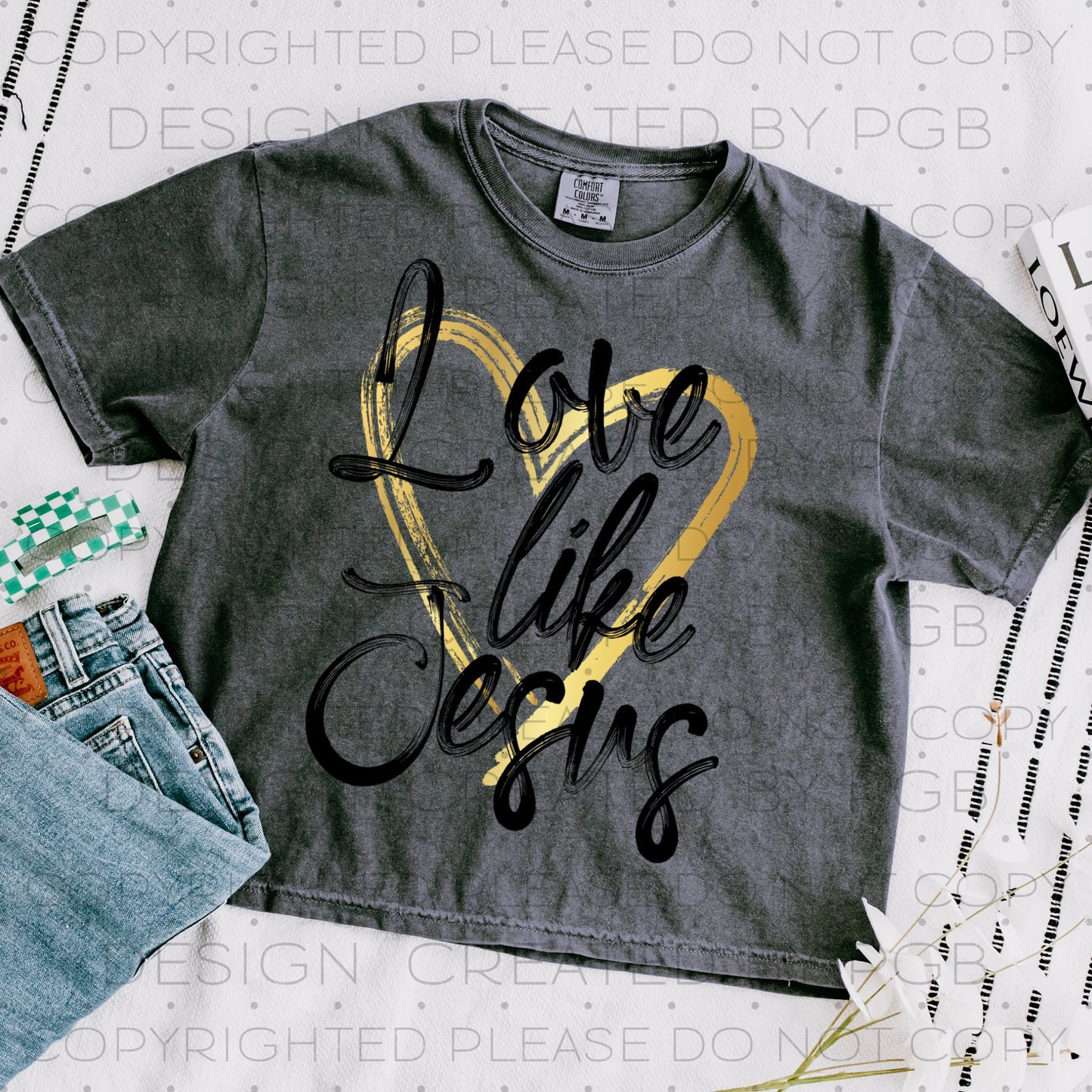 Love Like Jesus Gold Black 07836
