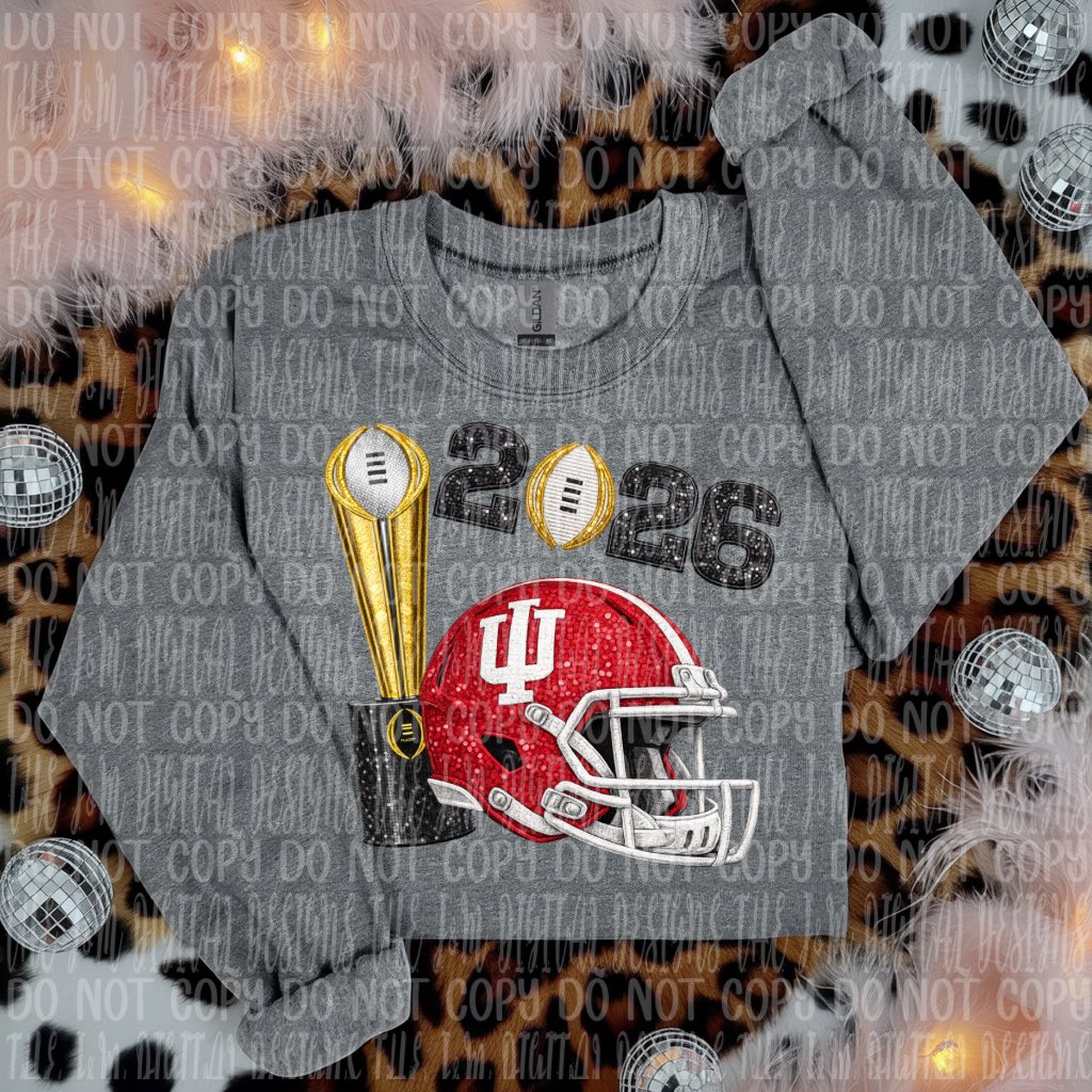 Faux Helmet Trophy Hoosiers 2026 National Champions 07784