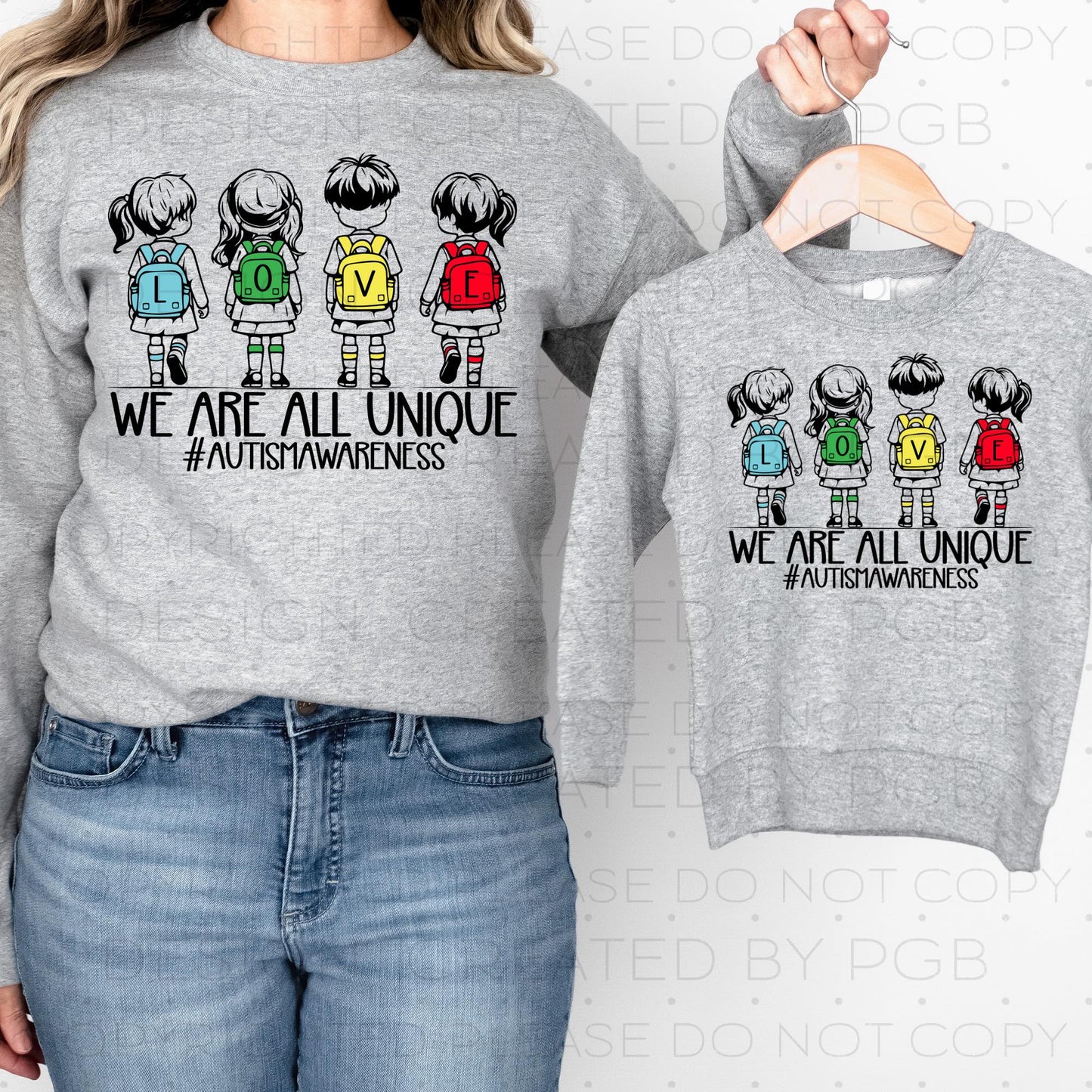 We Are All Unique Autism Awareness 07947