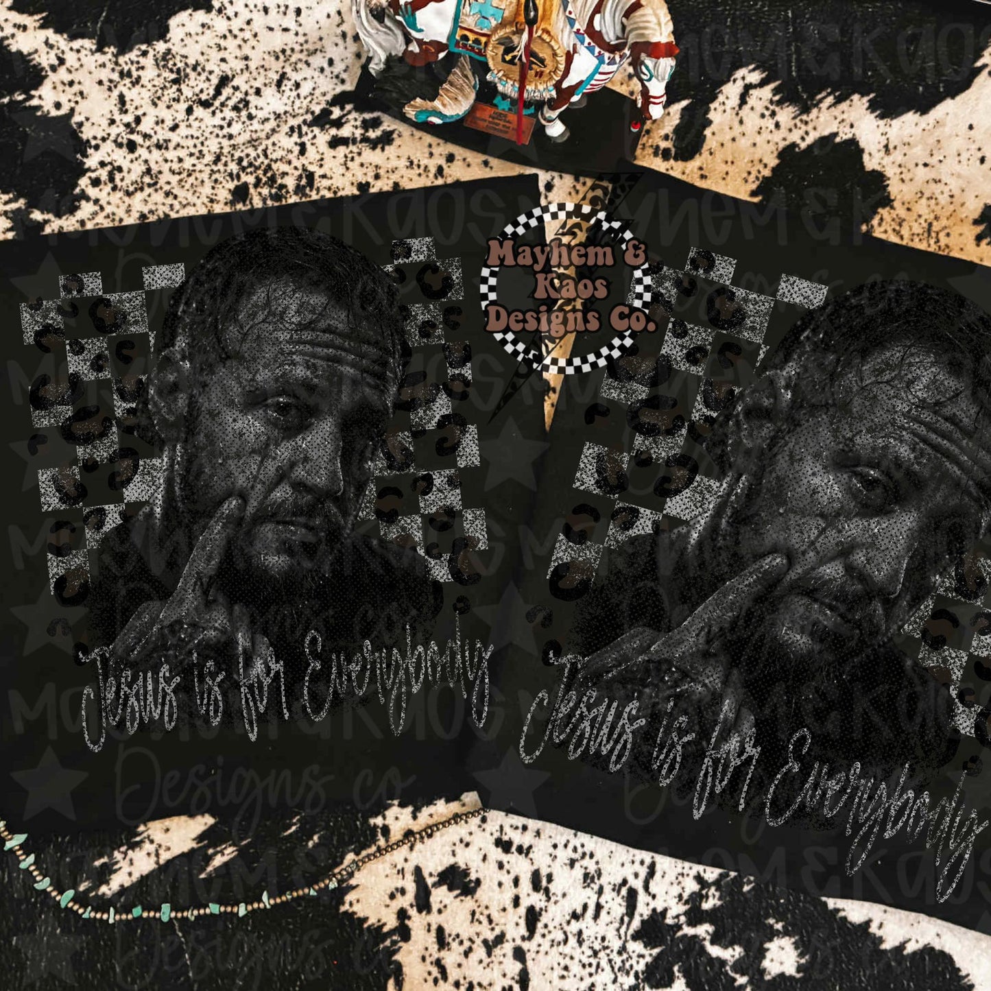 Distressed Leopard Jesus Is for Everyone 08003