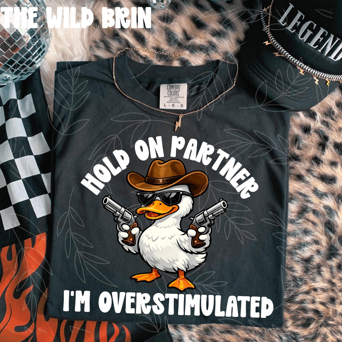 Hold On Partner I'm Overstimulated Boy Duck (Color Dropdown) 08093