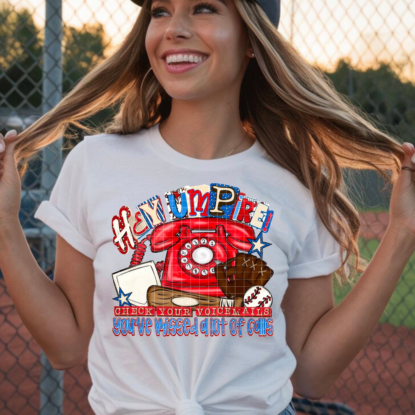 Hey Ump Check Your Voicemail Baseball 07195