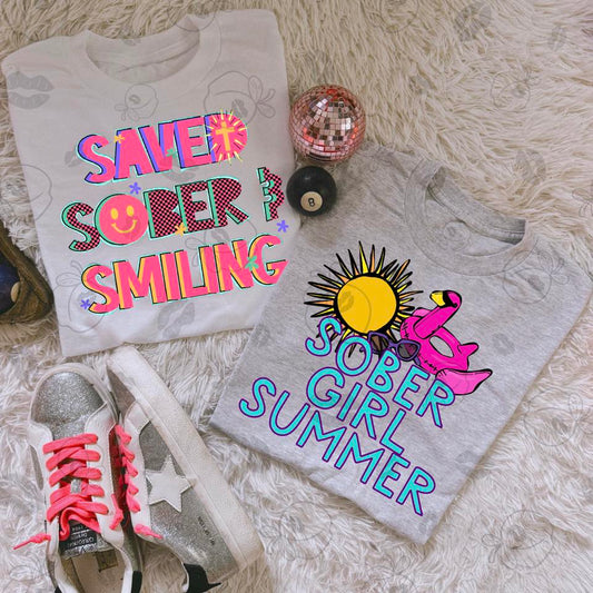 Sober Girl Summer Saved, Sober, Smiling (Front) 07473