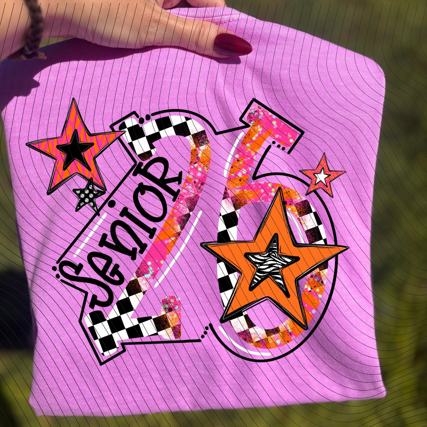Senior '26 Orange Glitter 07441