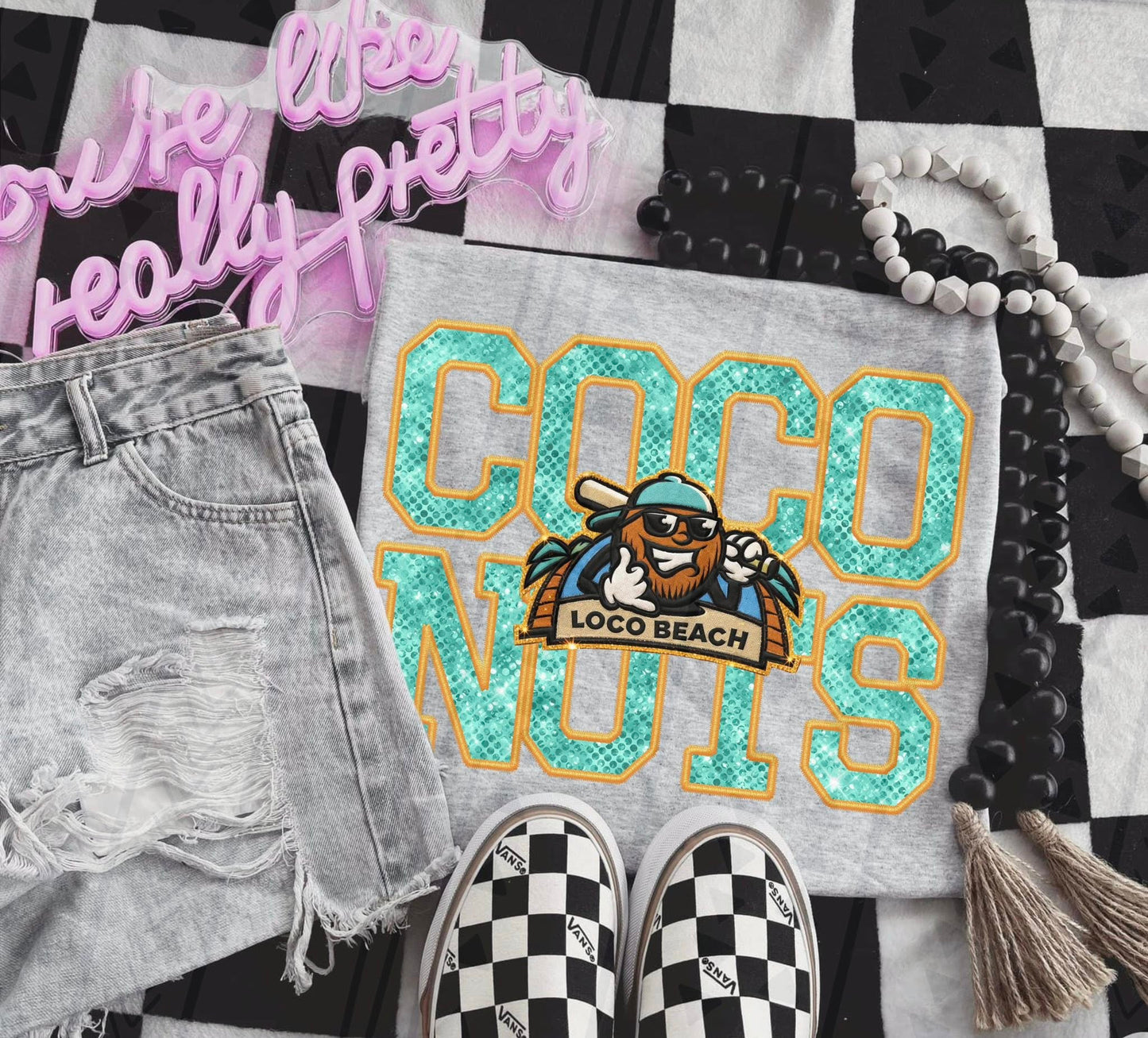 Faux Loco Beach Coconuts 07615