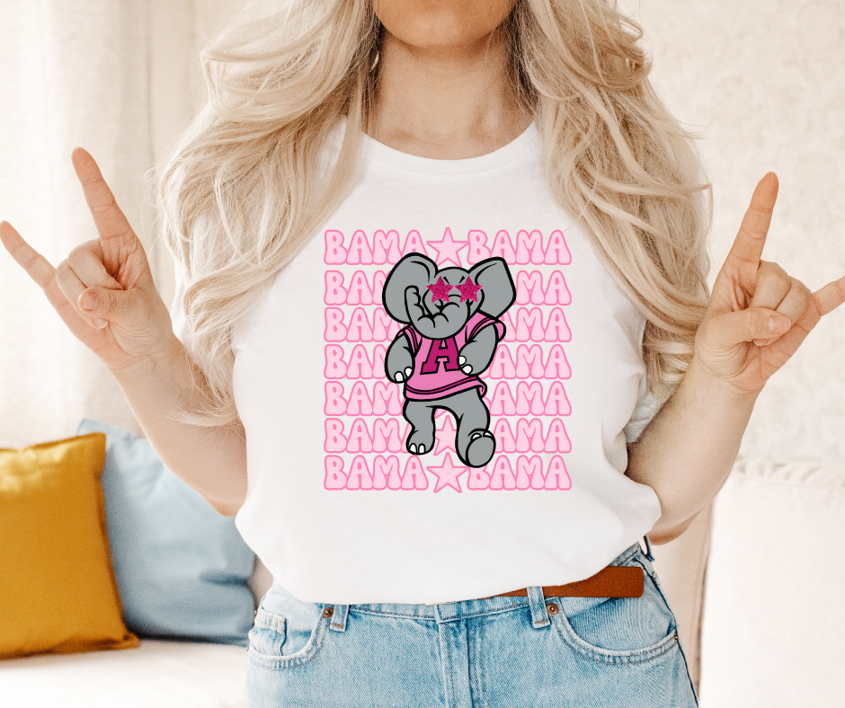 Preppy Bama Stacked DTF Transfer 06057