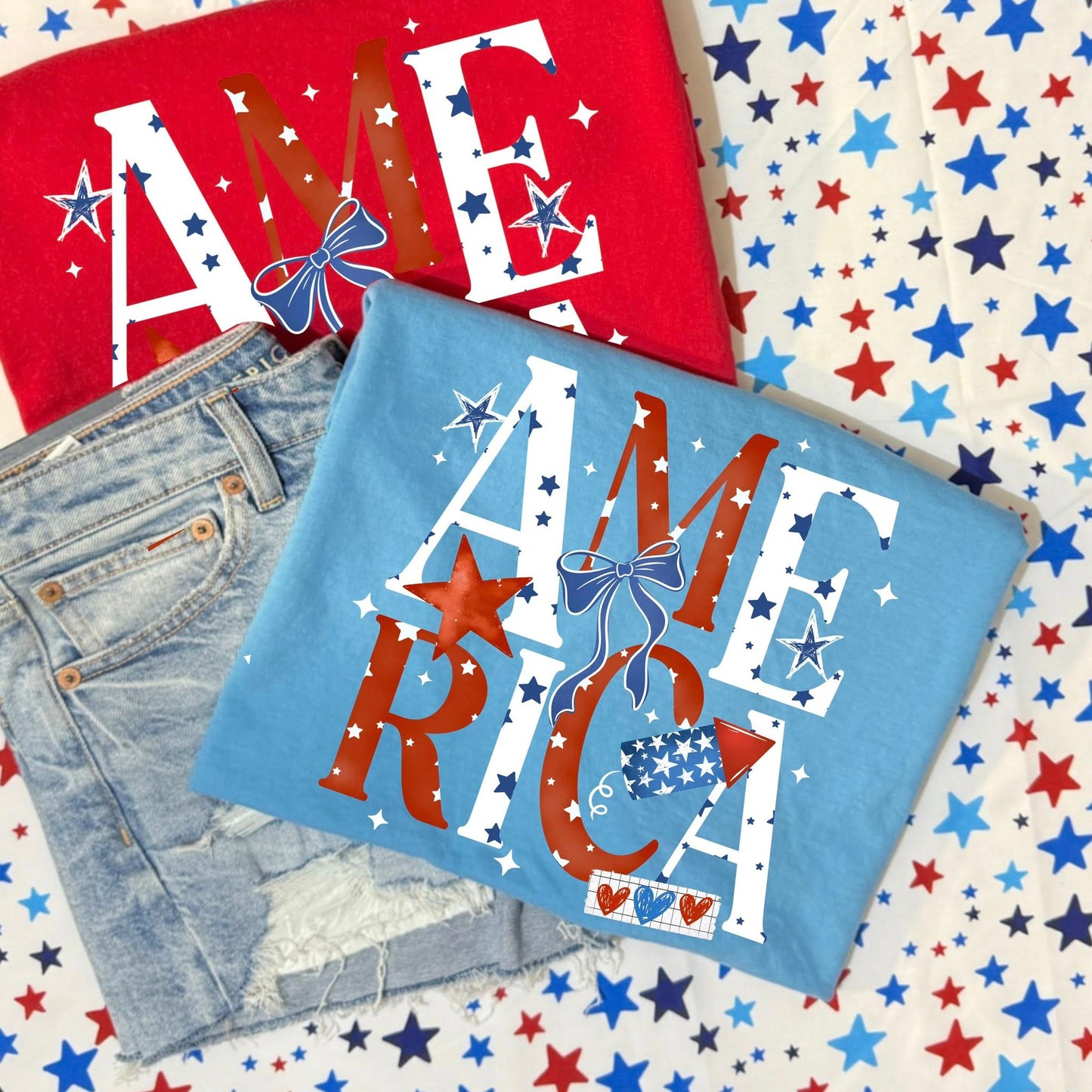 America White and Red 07758