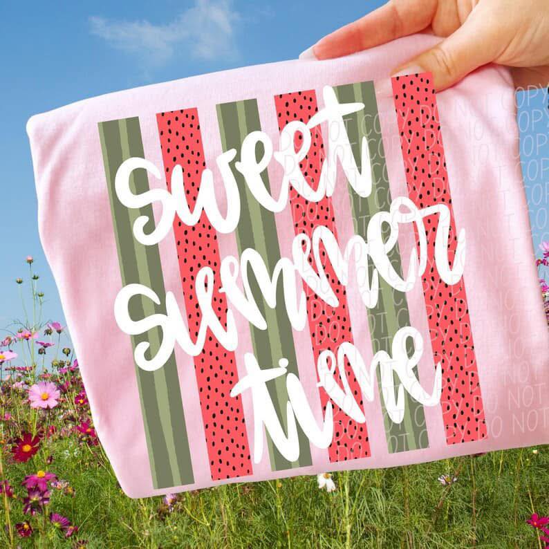 Sweet Summer Time Watermelon Stripes 07822