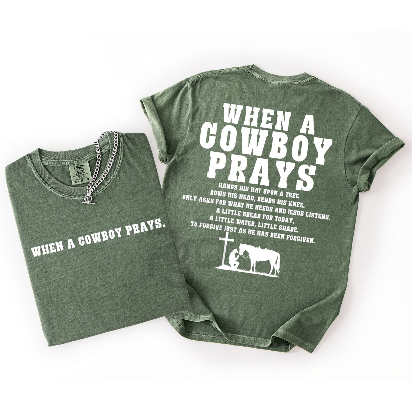 When a Cowboy Prays (Front Included) 07913