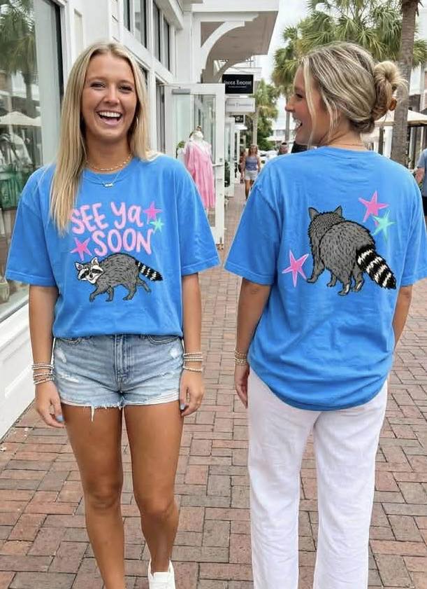 See Ya Soon Raccoon (BACK ONLY) 08101